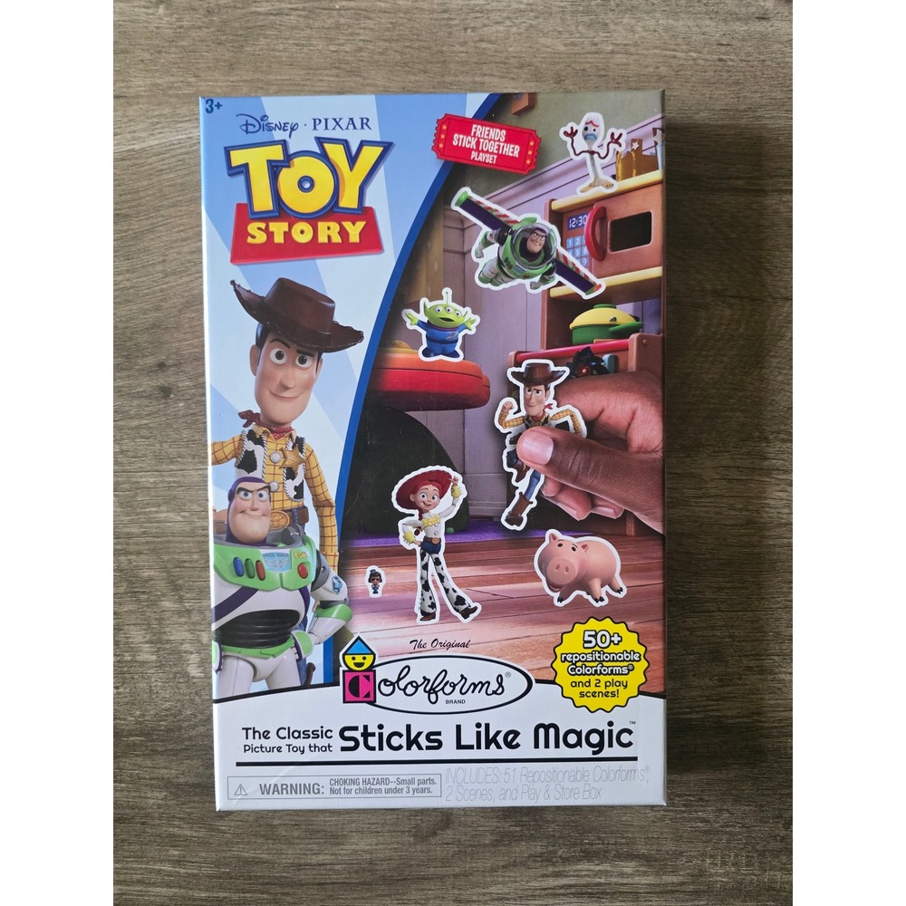 Disney Pixar Toy Story Colorforms Friends Stick Together Playset 50+ Pieces NEW